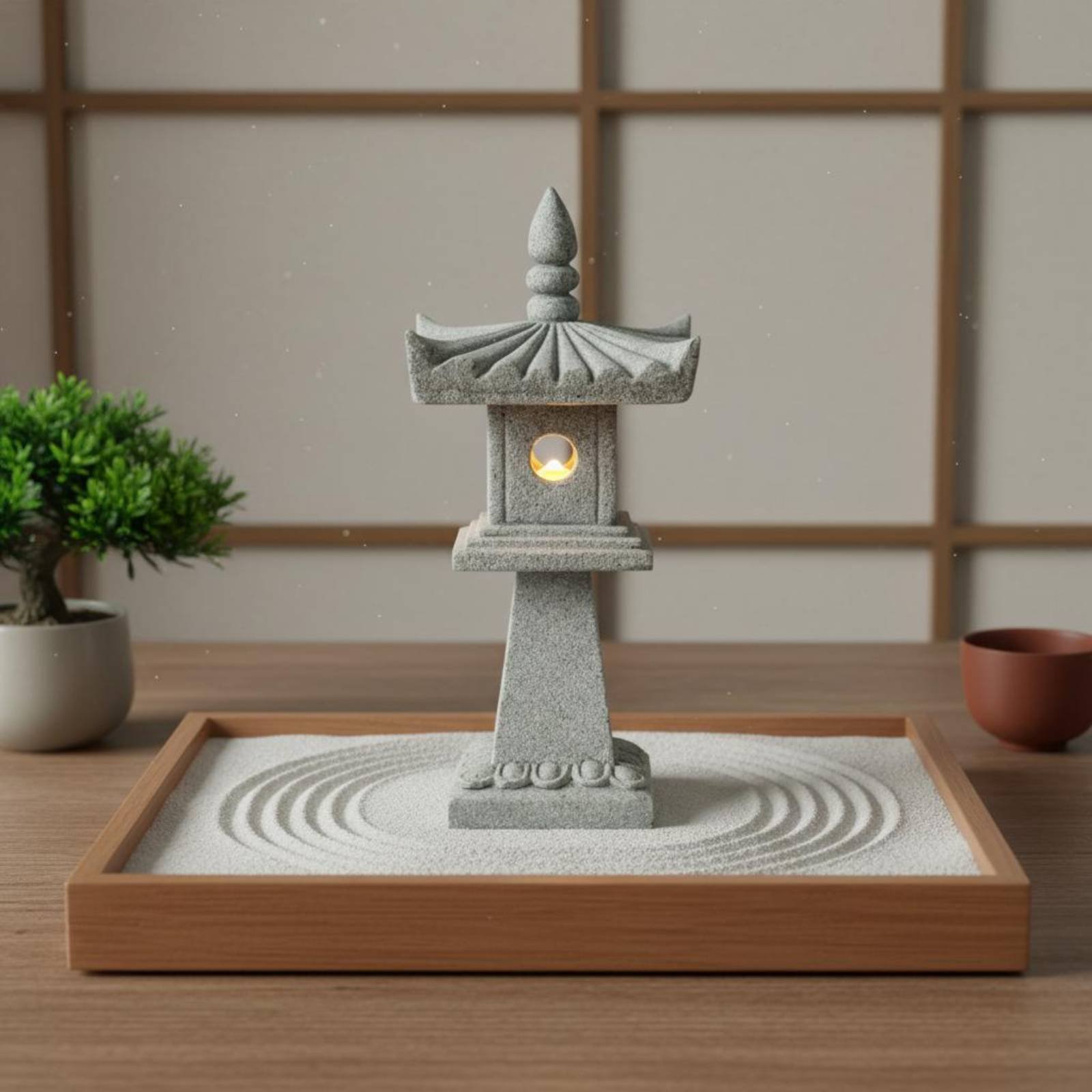 Bonsai Garden Ornaments - 미니어처 석등 고풍스러운 마감 분재 장식