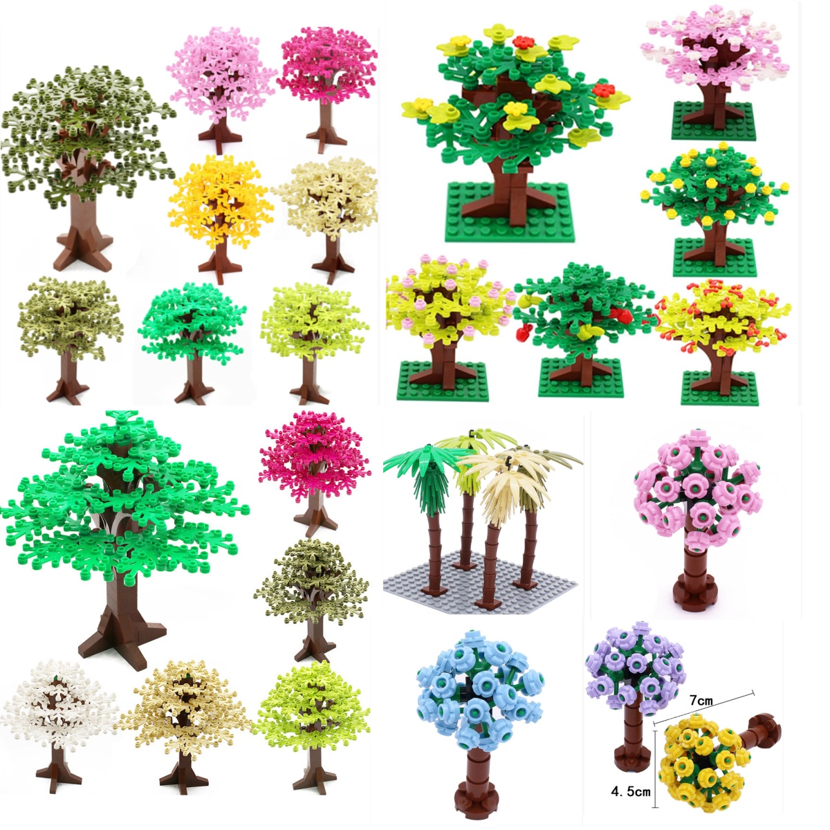 Bonsai Garden Lego Set - 빌딩 블록 나무 꽃 세트 도시