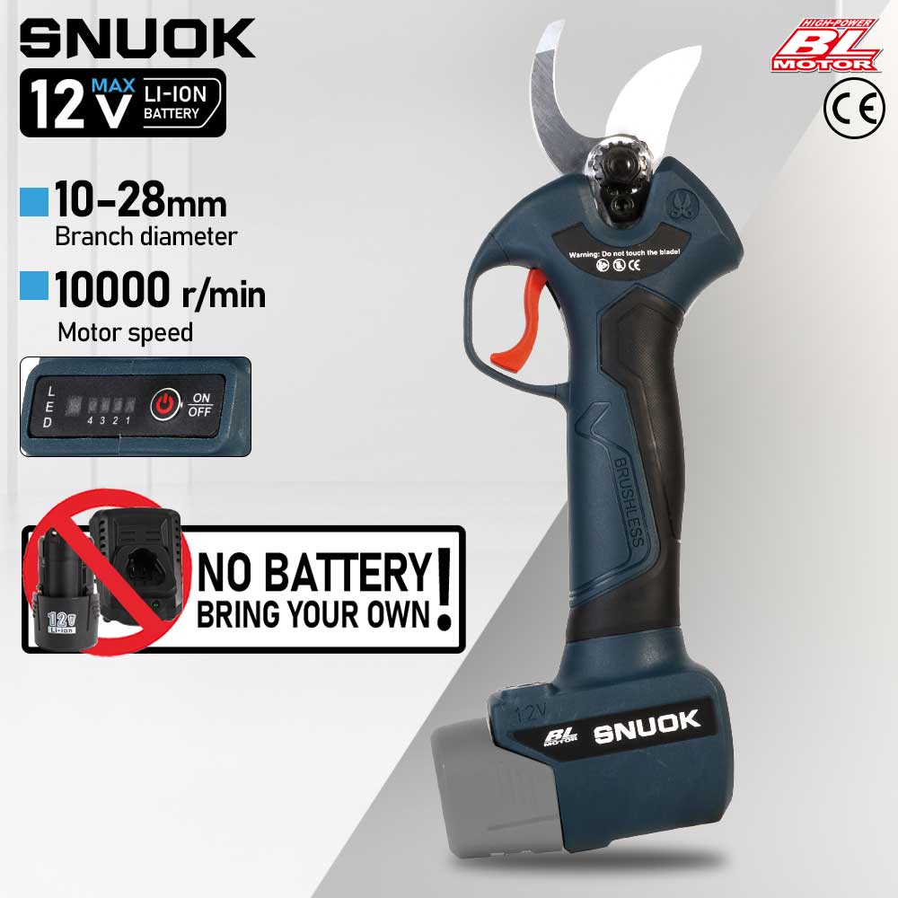 Bonsai Garden Accessories - SNUOK 12V 브러시리스 전기 가지치기 가위