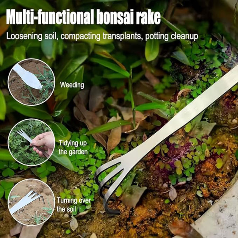스테인리스 스틸 루트 레이크 휴대용 분재용 녹 방지 레 - Bonsai Garden Plants 리뷰 및 가격