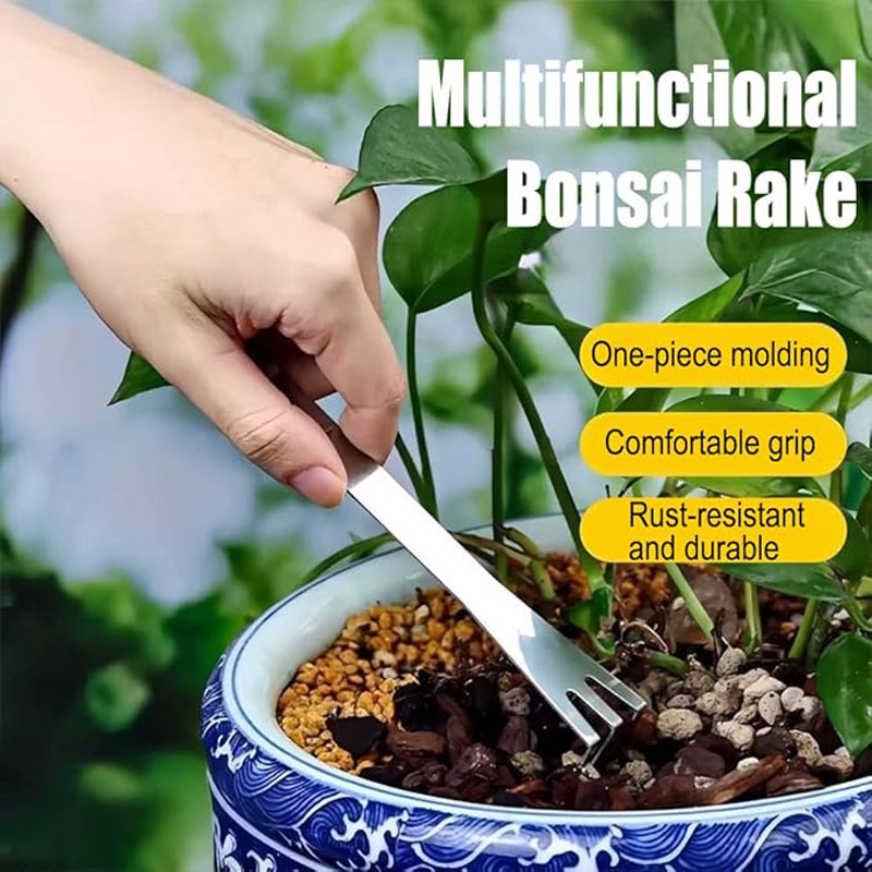 스테인리스 스틸 루트 레이크 휴대용 분재용 녹 방지 레 - Bonsai Garden Plants 리뷰 및 가격