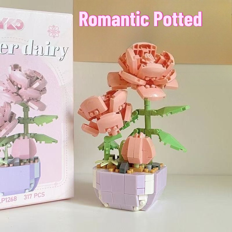 미니 화분 꽃 블록 세트 어린이 DIY 교육용 장난감  - Bonsai Garden Lego Set 리뷰 및 가격