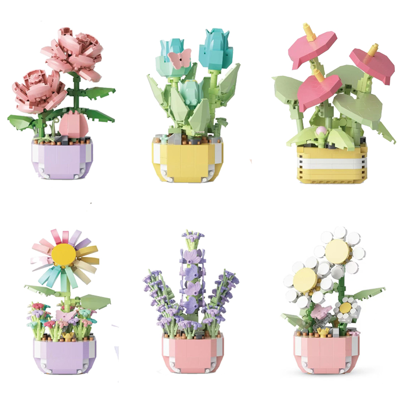 미니 화분 꽃 블록 세트 어린이 DIY 교육용 장난감  - Bonsai Garden Lego Set 리뷰 및 가격