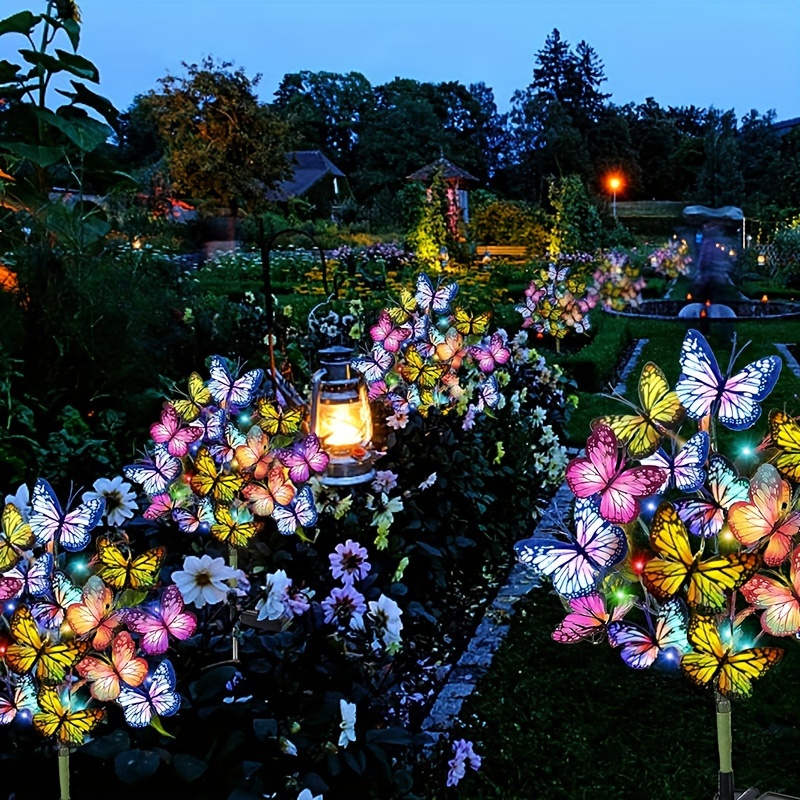 태양 LED 나비 정원 조명 마당 파티오 축제 크리스마 - Bonsai Garden Ornaments 리뷰 및 가격