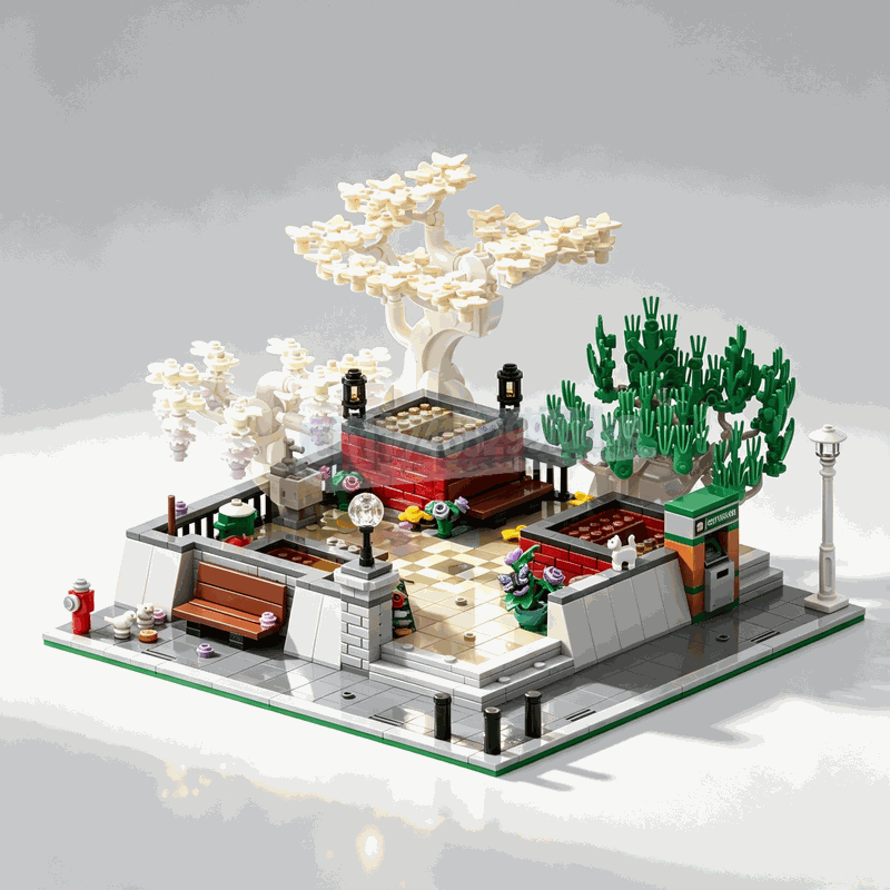 1309피스 코너 파크 분재나무 조립 블록 모듈형 정원 - Bonsai Garden Lego Set 리뷰 및 가격