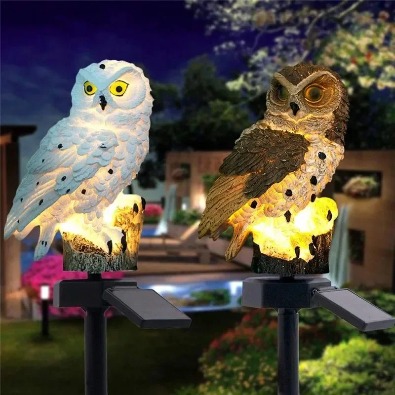 태양광 올빼미 조각상 정원등 LED 방수 야외 장식 ( - Bonsai Garden Ornaments 리뷰 및 가격